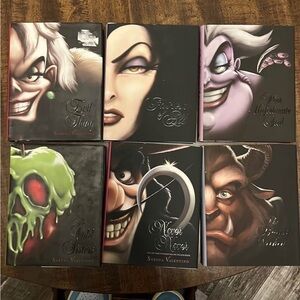 6/8 Disney Villian books